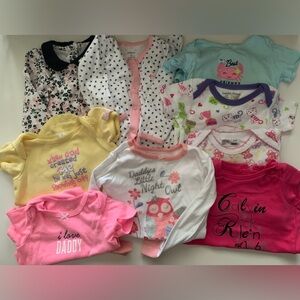 Baby Girl Clothing Lot Assorted Styles And Sizes, Dress, Top, One-Piece
